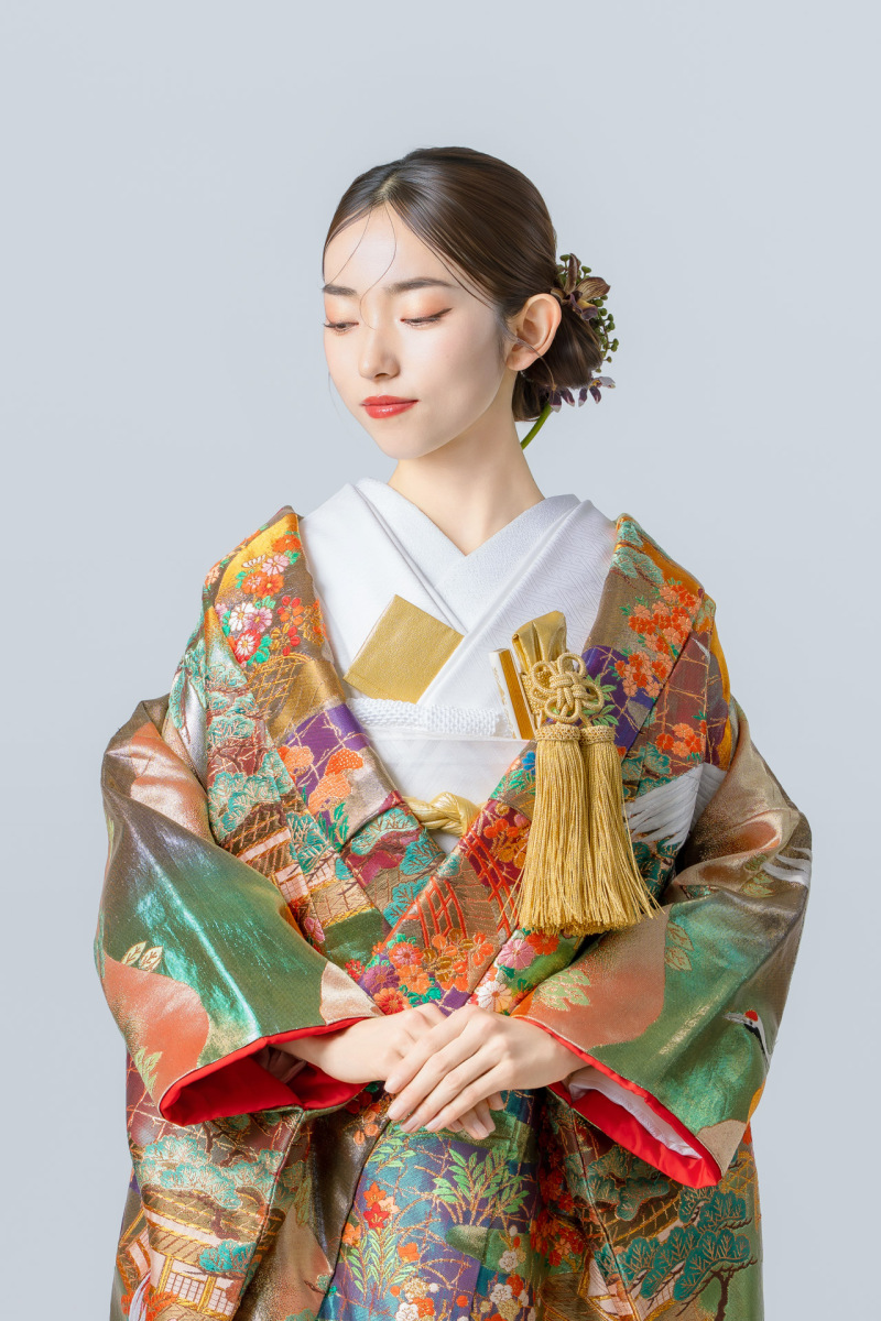 御所解に鶴