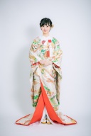 御所解文様に鶴