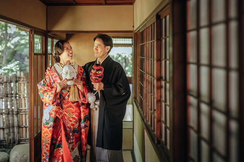 廊下でのカッコいいお写真も