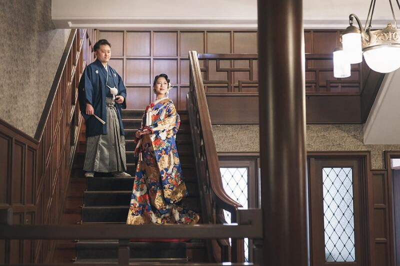 階段の落ち着いた雰囲気で