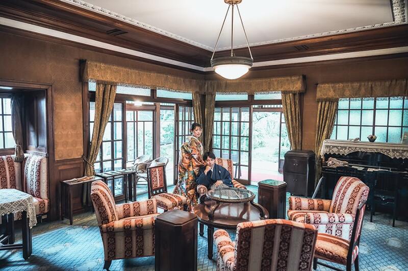 応接間で雰囲気を変えて