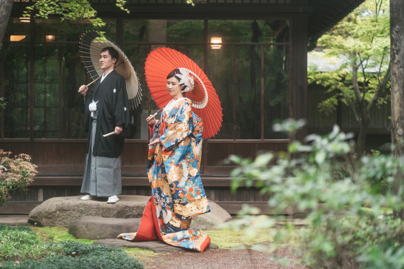 13:13 まずはお庭で番傘から