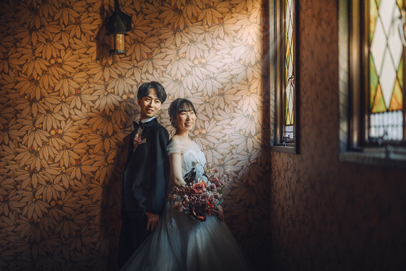 窓際で自然を活かして