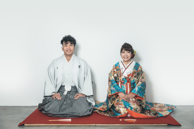 人気の正座ショットで