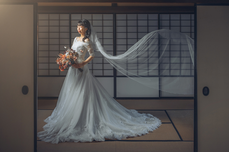 ベールショットも素敵♡