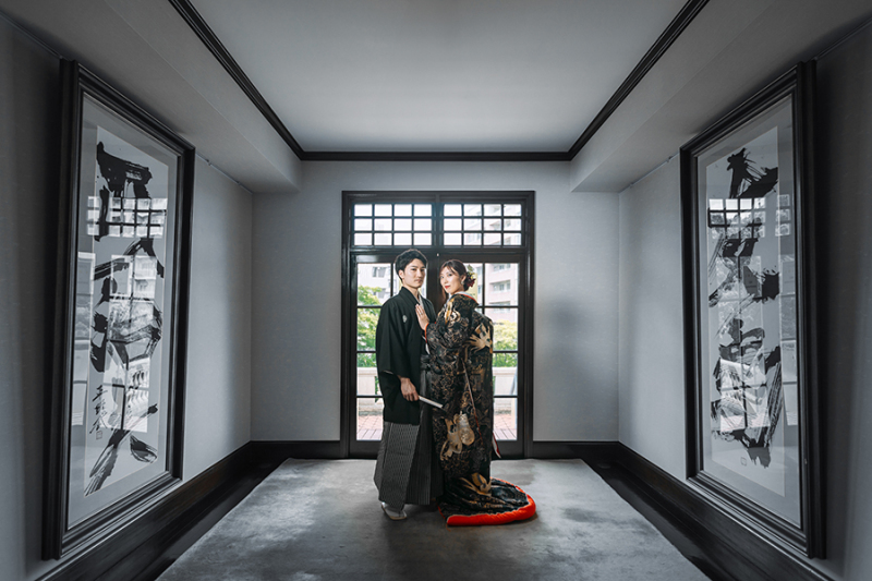 和装の後ろ姿ショット