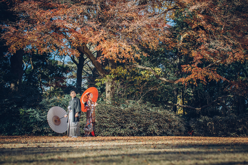 お庭の紅葉もたっぷり
