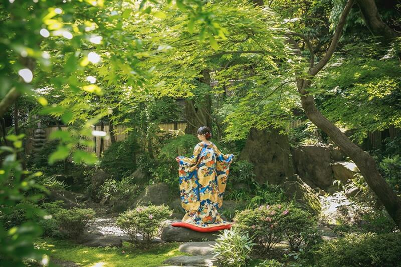 お庭でソロショット