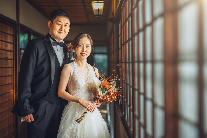 廊下でのカッコいいお写真も