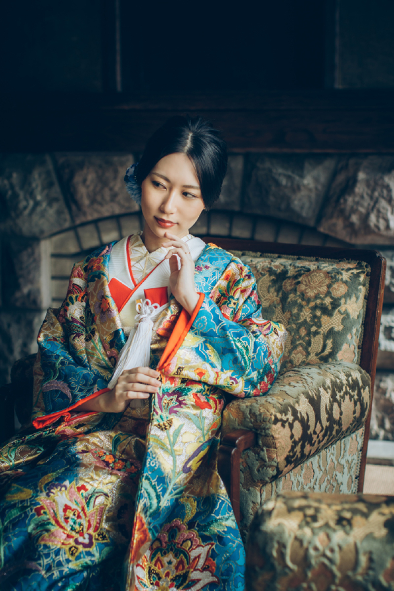 艶やかな新婦のソロショット