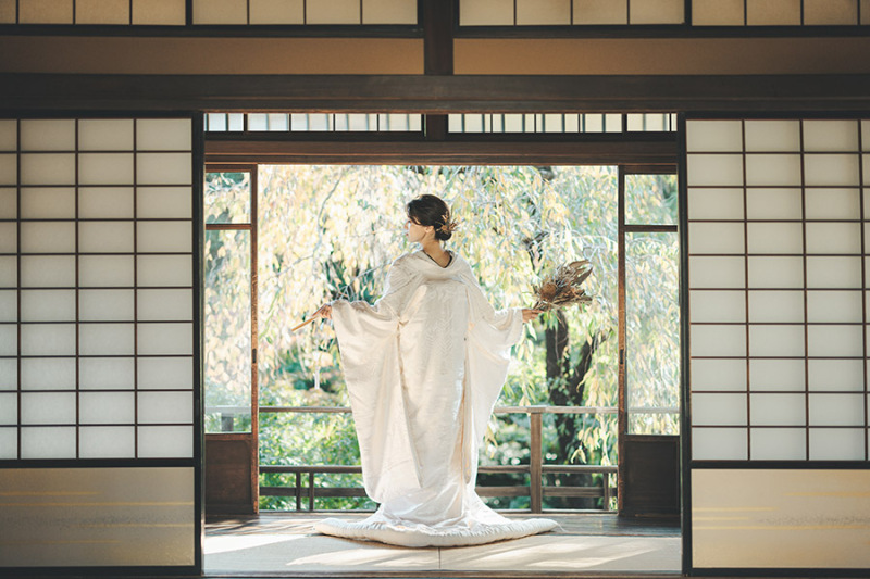 和装の後ろ姿ショット