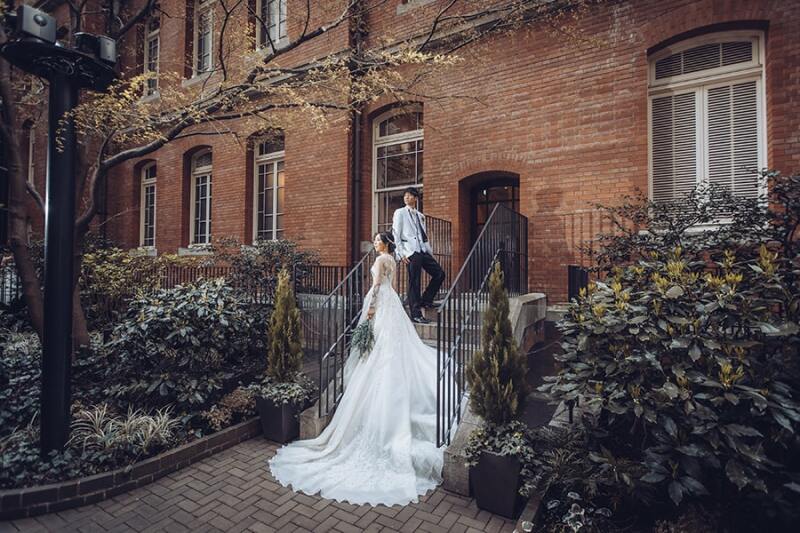 レンガの壁が可愛い！