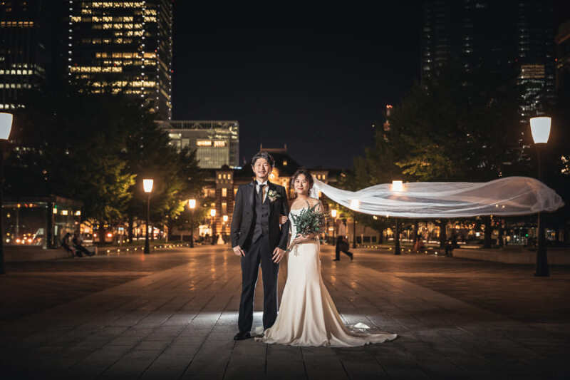 18:40　ベールを使った1枚