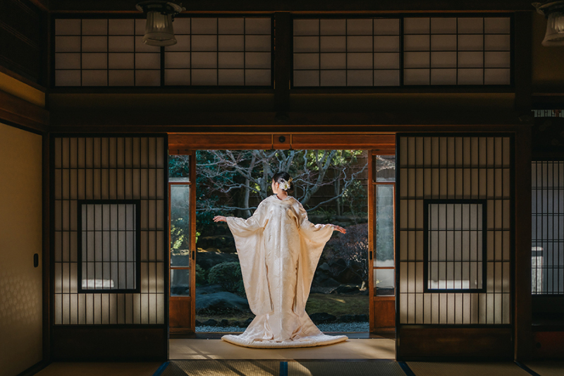 和装の後ろ姿ショット