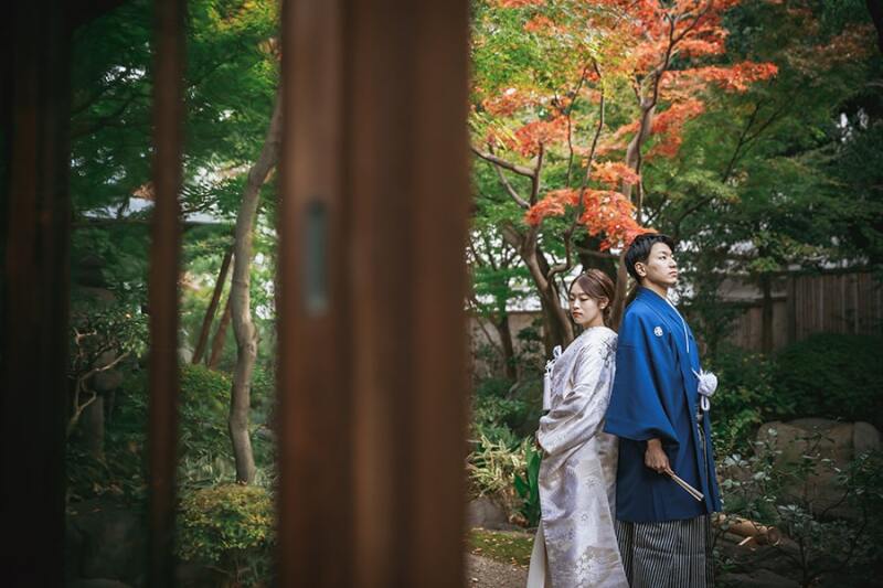 背中合わせのお写真も