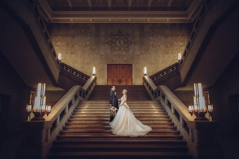 階段ショットは外せない