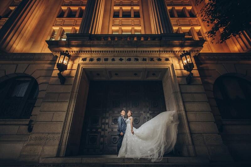 ドレスがふんわりショット