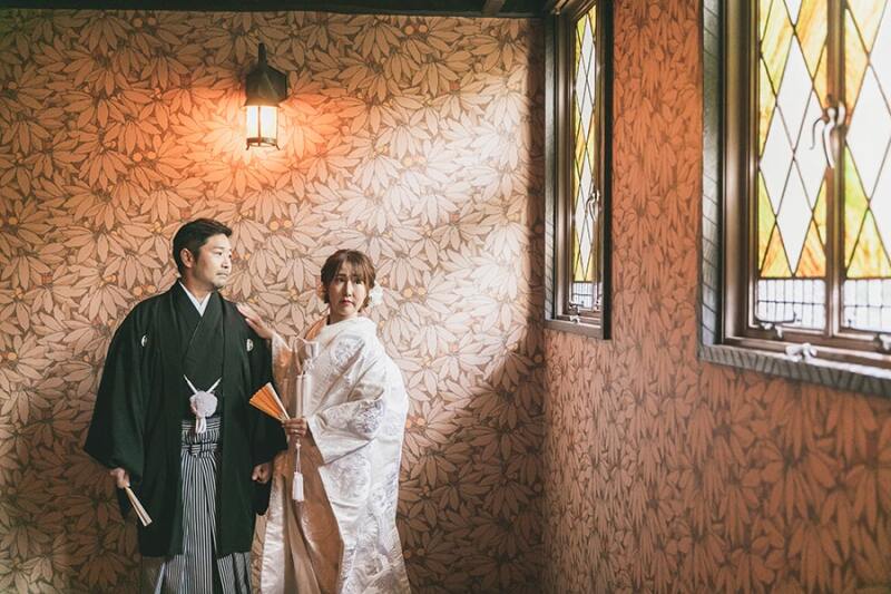 まずは和装から撮影開始