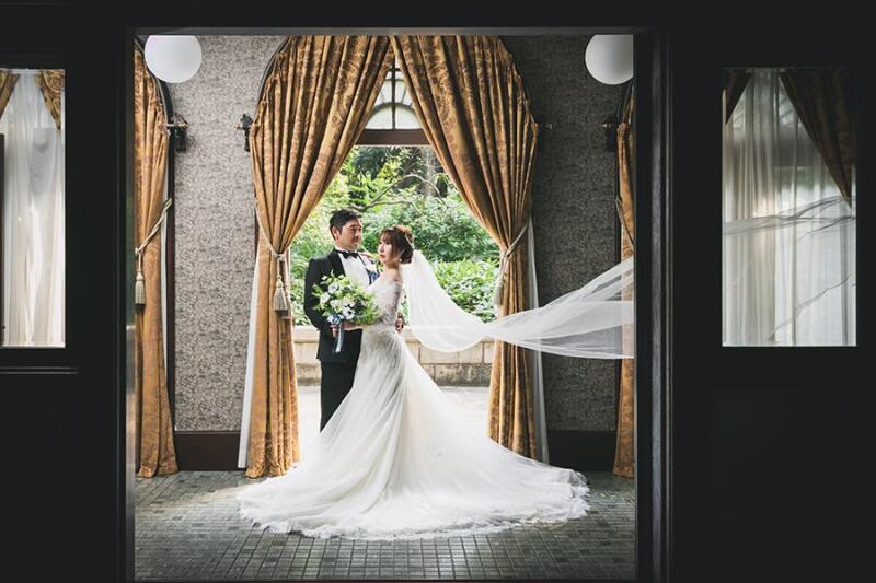 ベールがふんわりショット