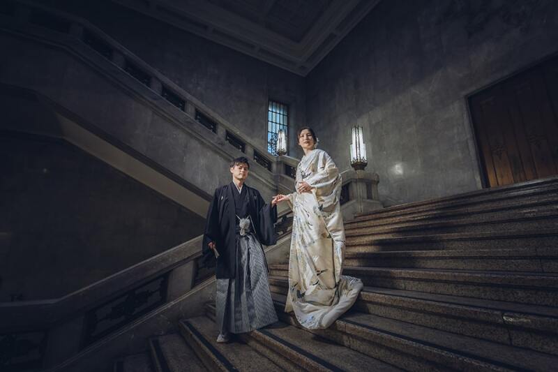 階段を利用したショット