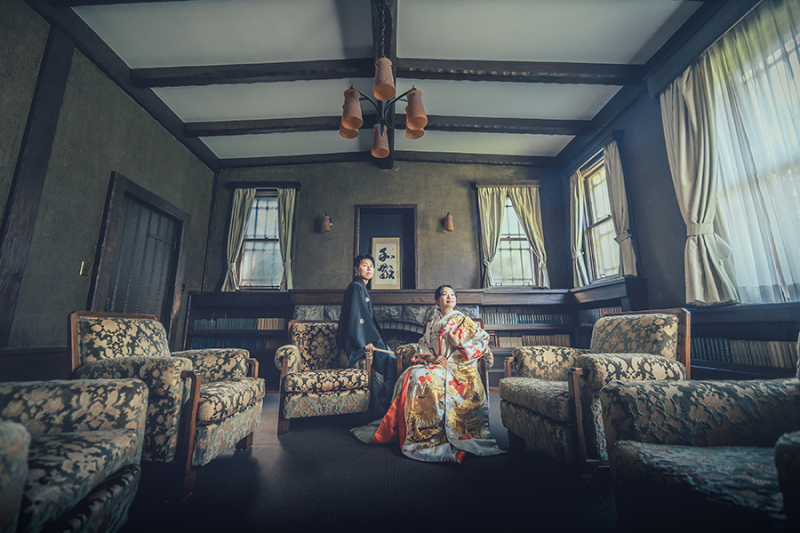 窓際で自然を活かして