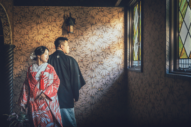 窓際で自然を活かして