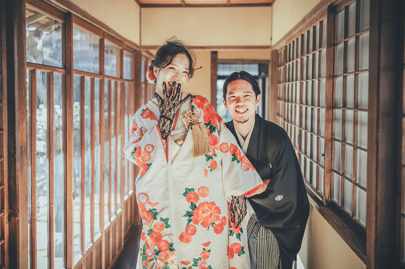 廊下でのカッコいいお写真も