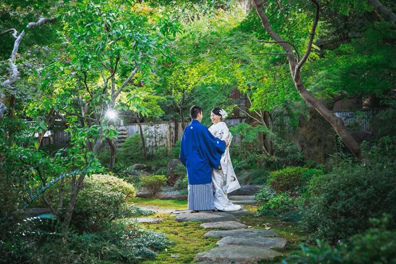 お庭の景色も美しいです♪