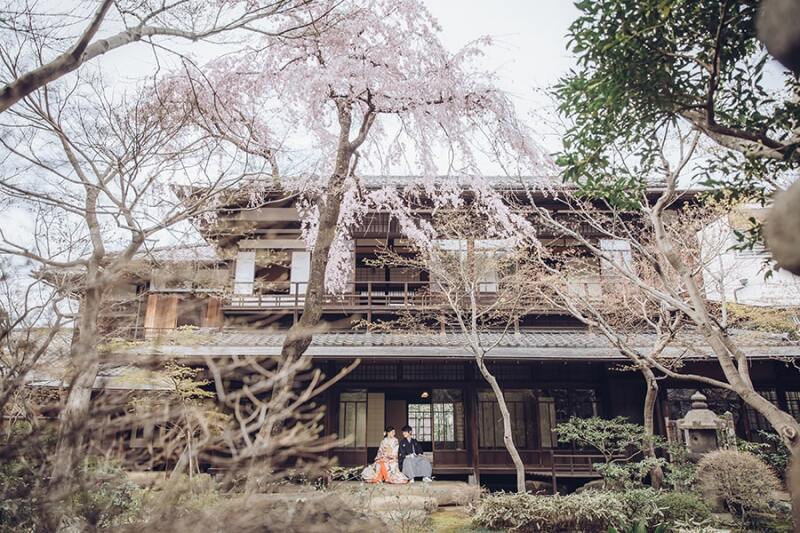 広々としたお庭で