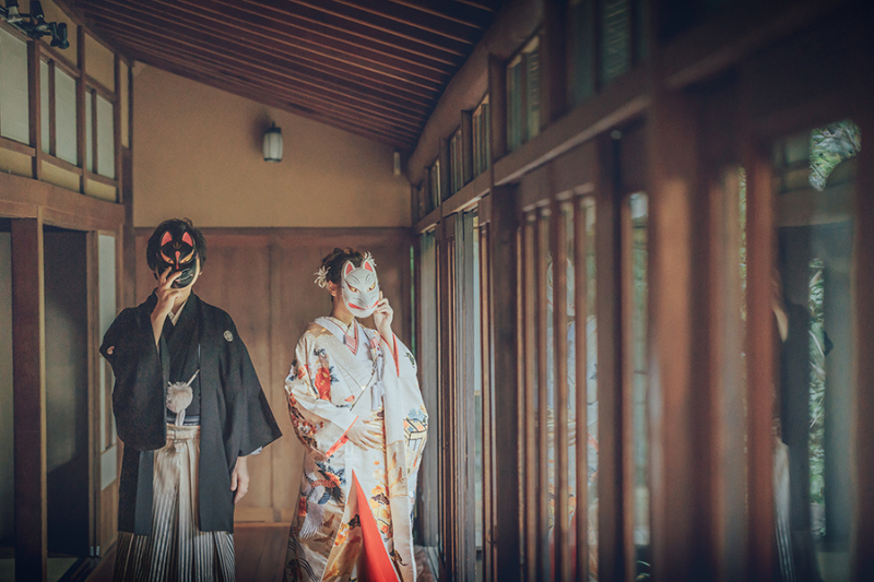 廊下でのカッコいいお写真も