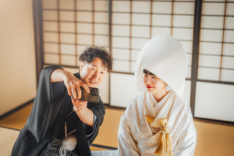 おふたりらしいお写真も