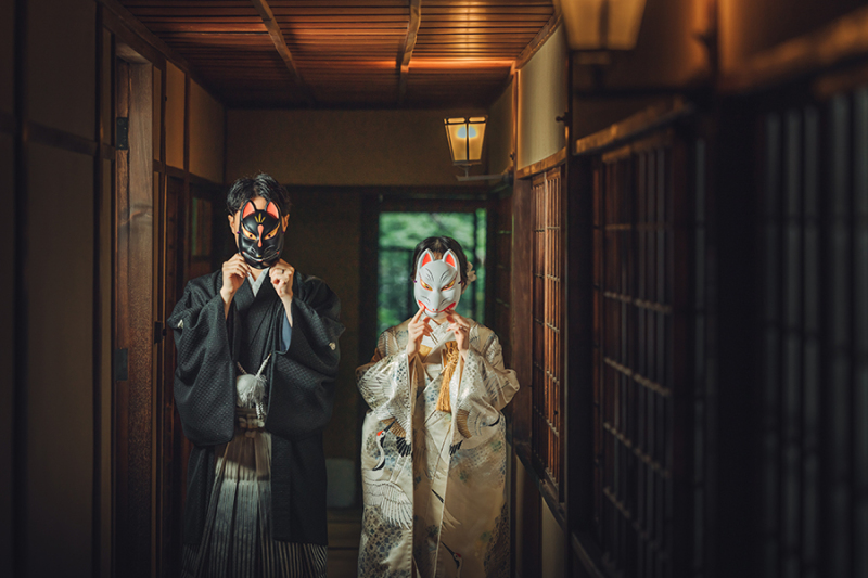 廊下でのカッコいいお写真も