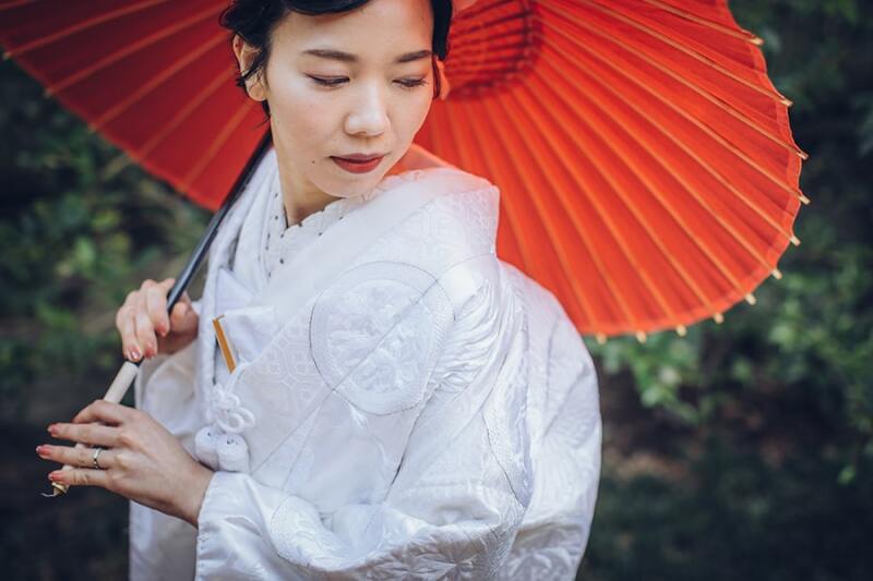 華やかな赤番傘