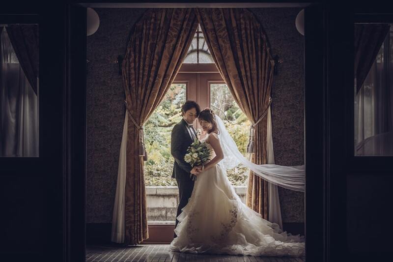 ベールを活かした写真もぜひ!