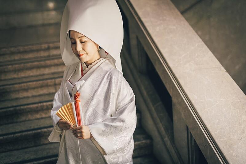 綿帽子のご新婦様ソロショット