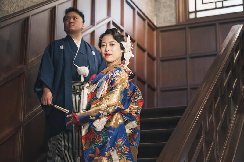 大ぶりな髪飾りはお写真映え♪