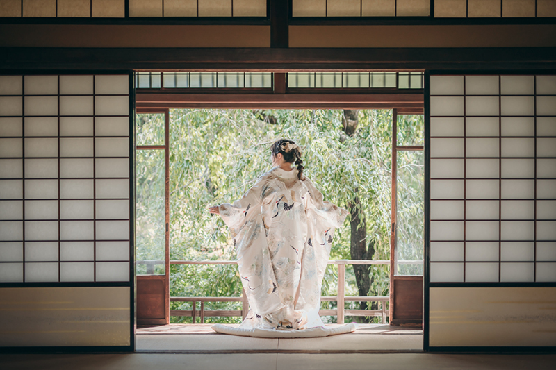 和装の後ろ姿ショット