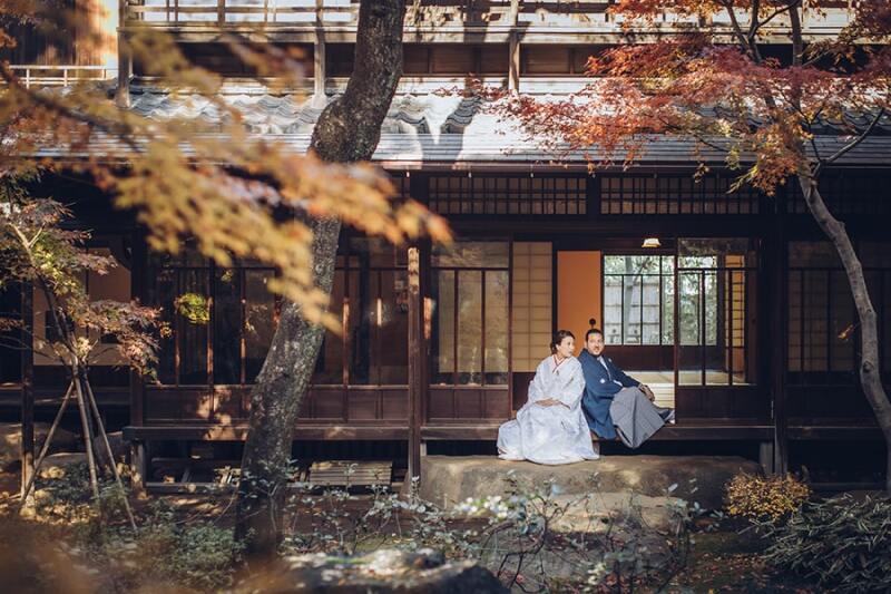 縁側からは紅葉もよく見えるんです♪