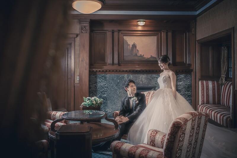 応接間での撮影