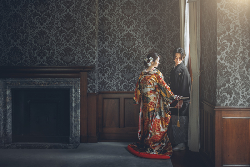 和装の後ろ姿ショット