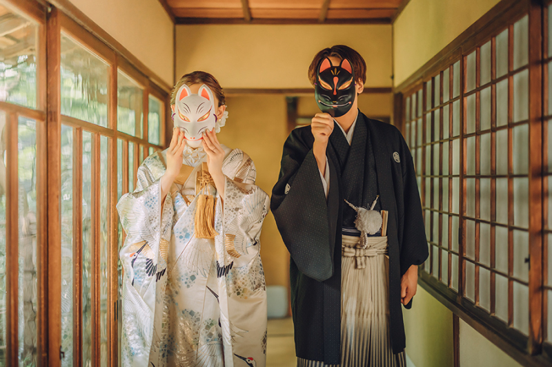 廊下でのカッコいいお写真も