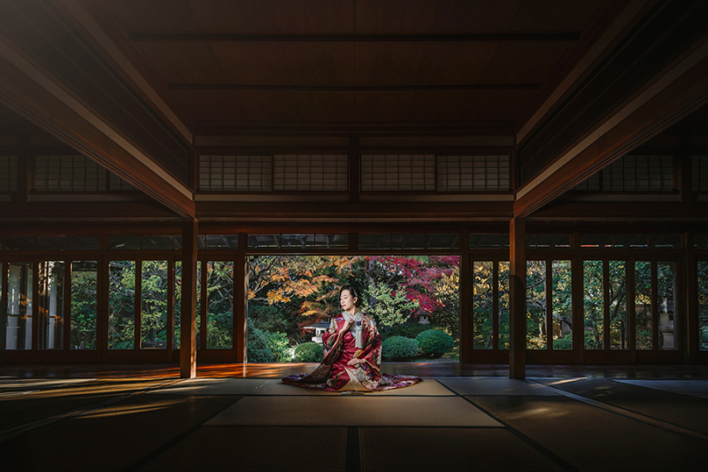 廊下でのカッコいいお写真も