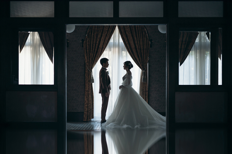 窓際で自然を活かして