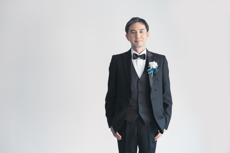 13:05 新郎様のソロショットも撮影