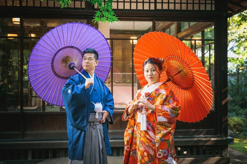 番傘ショットも忘れずに