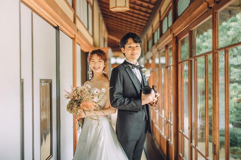 廊下でのカッコいいお写真も