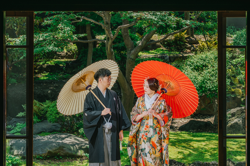 見つめ合いショット