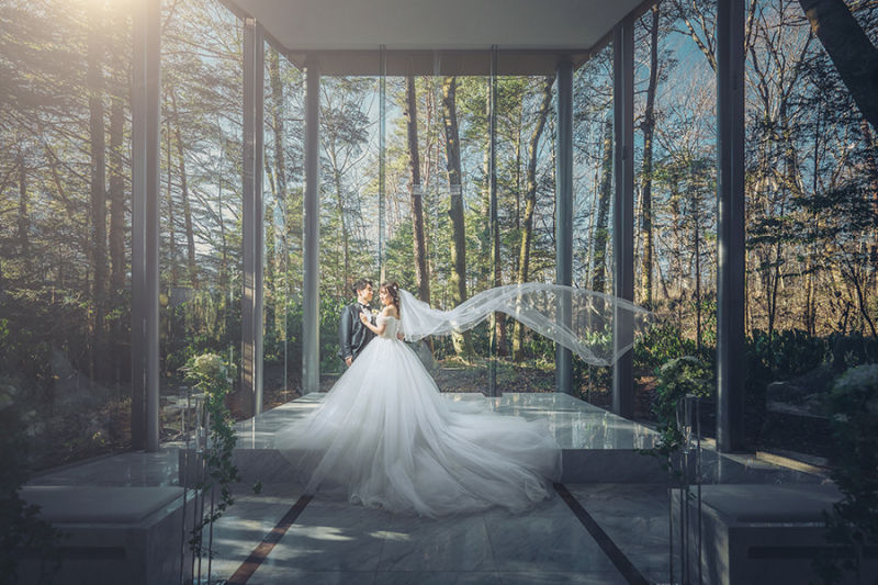 ベールショットも素敵♡