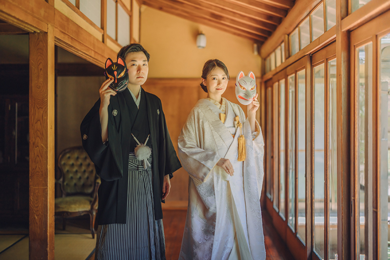 廊下でのカッコいいお写真も