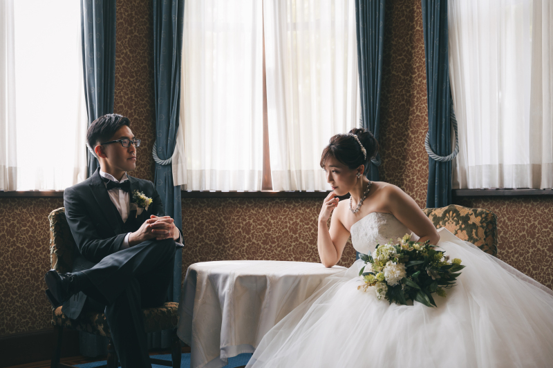 11:20 洋装に着替えて撮影開始